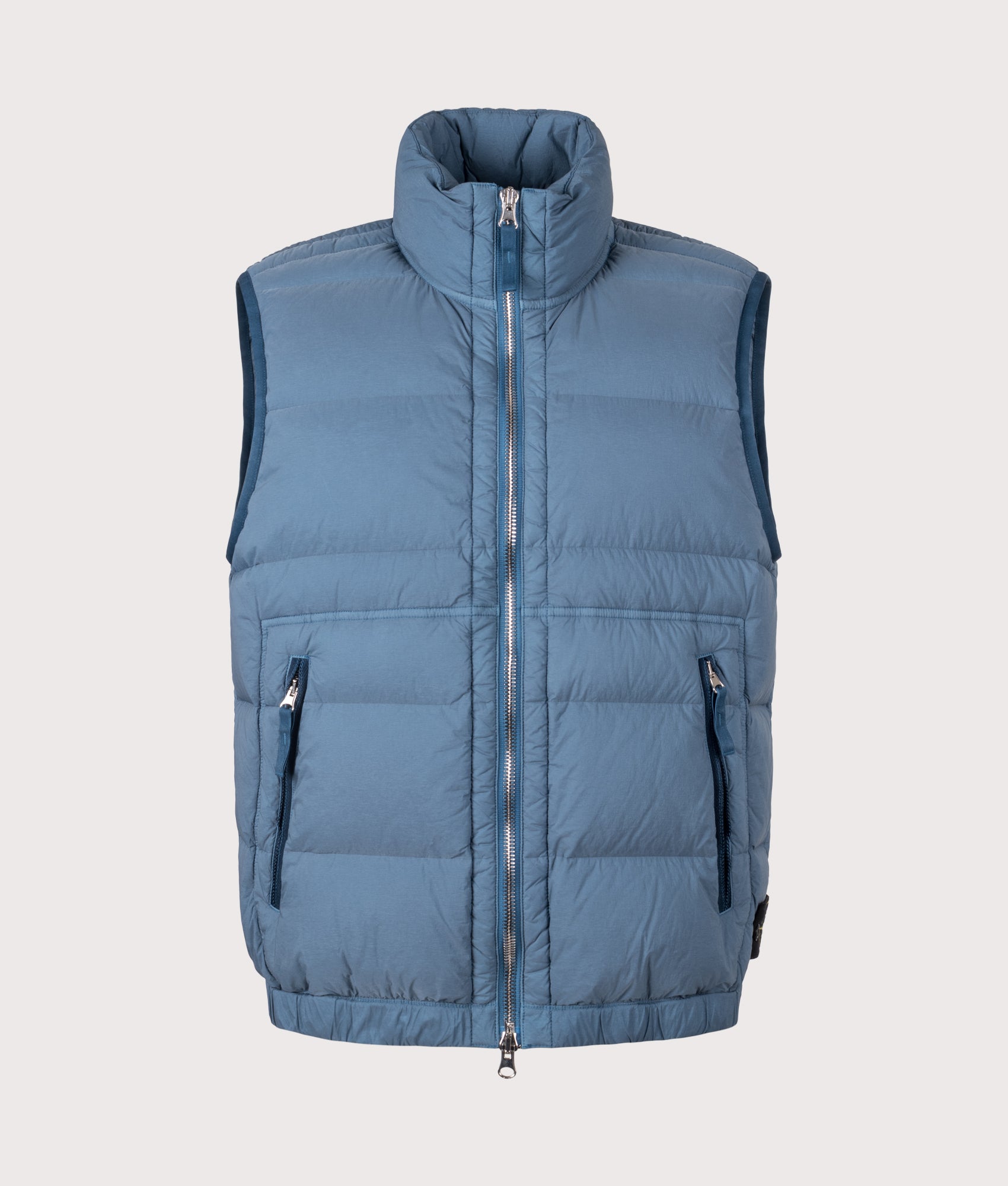 Seamless Tunnel Vest in Steel Blue | STONE ISLAND | EQVVS