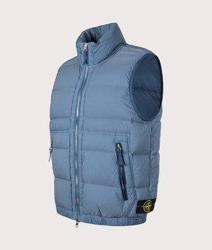 Seamless Tunnel Vest in Steel Blue STONE ISLAND EQVVS