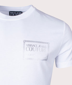 Tickfoil-Logo-T-Shirt-White/Silver-Versace-Jeans-Couture-EQVVS