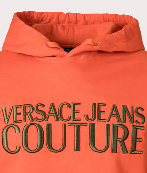 Versace Jeans Couture - 3D Embroidered Hoodie - Orange - EQVVS