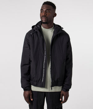 Logo-Placket-Crinkle-Nylon-Jacket-Black-Versace-Jeans-Couture-EQVVS-Front-Image