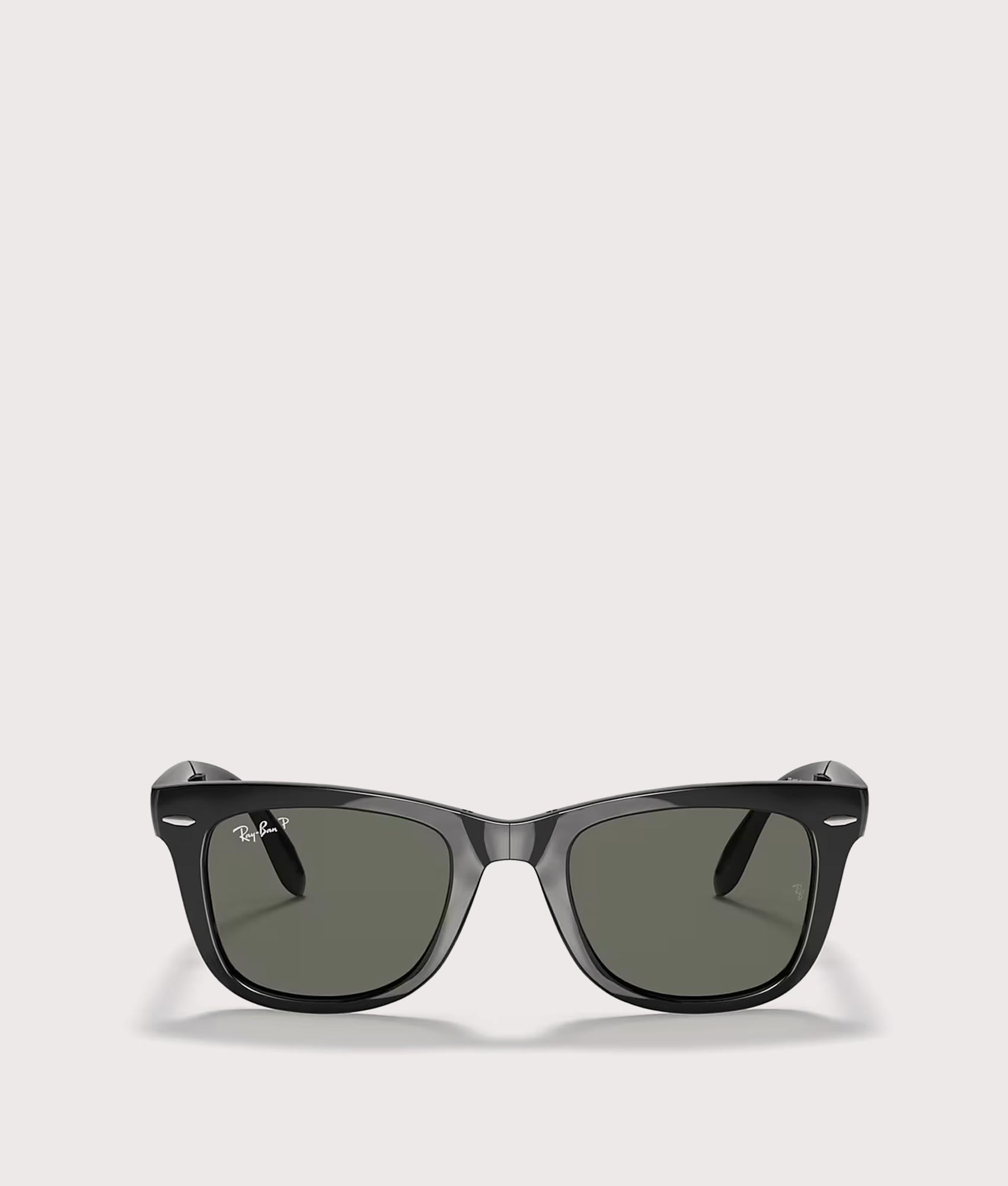 Wayfarer Folding Classic Sunglasses. Shot by EQVVS. Front shot.