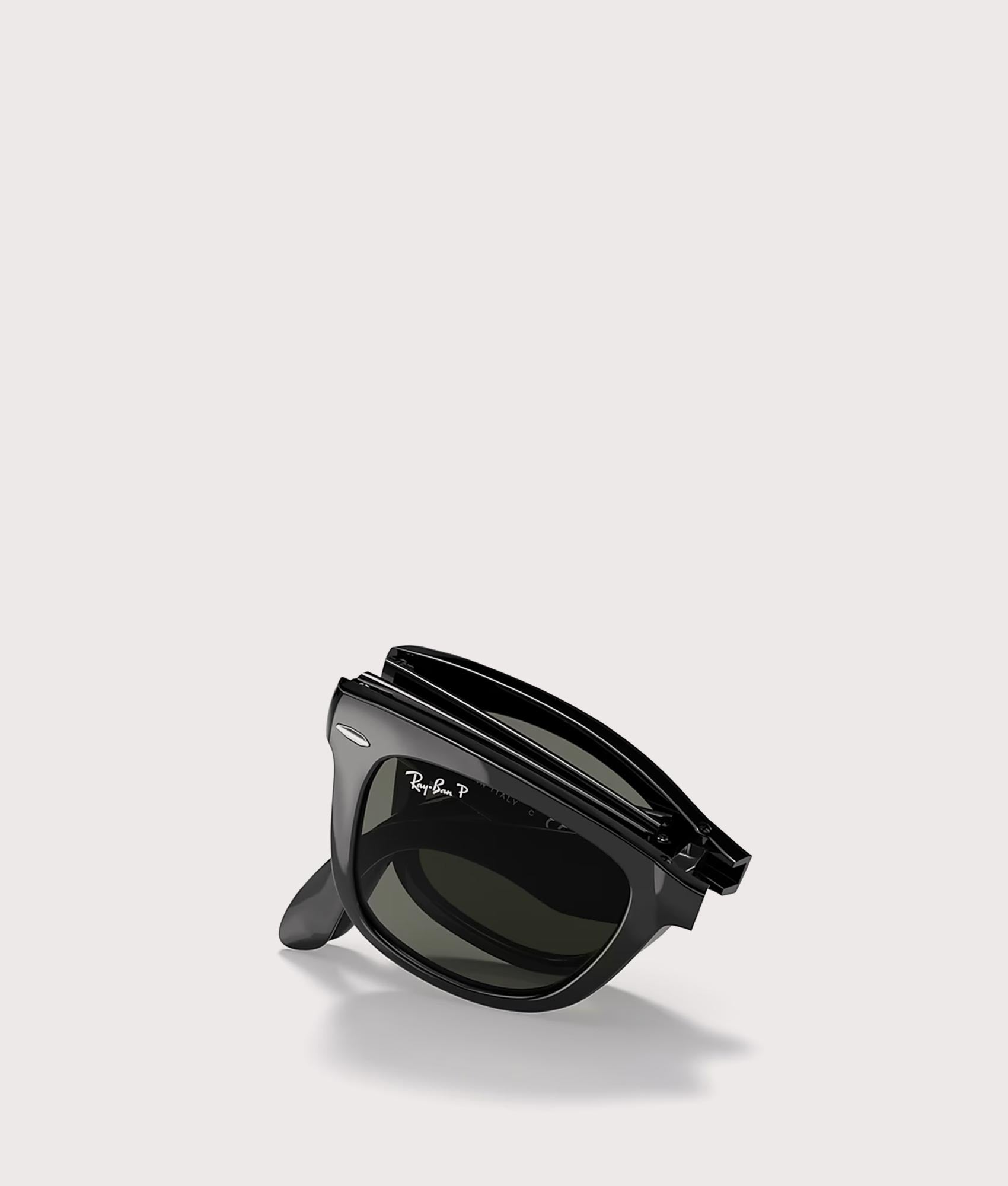 Wayfarer Folding Classic Sunglasses. Shot by EQVVS. Folded shot.