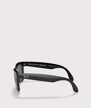 Wayfarer Folding Classic Sunglasses. Shot by EQVVS. Side shot.