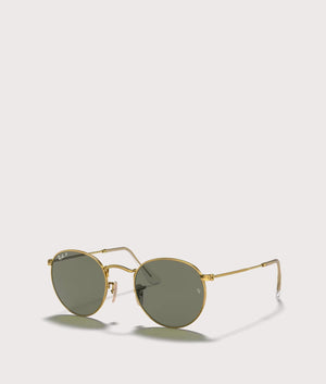 Round Flat Sunglasses. Shot by EQVVS. Front angled shot.