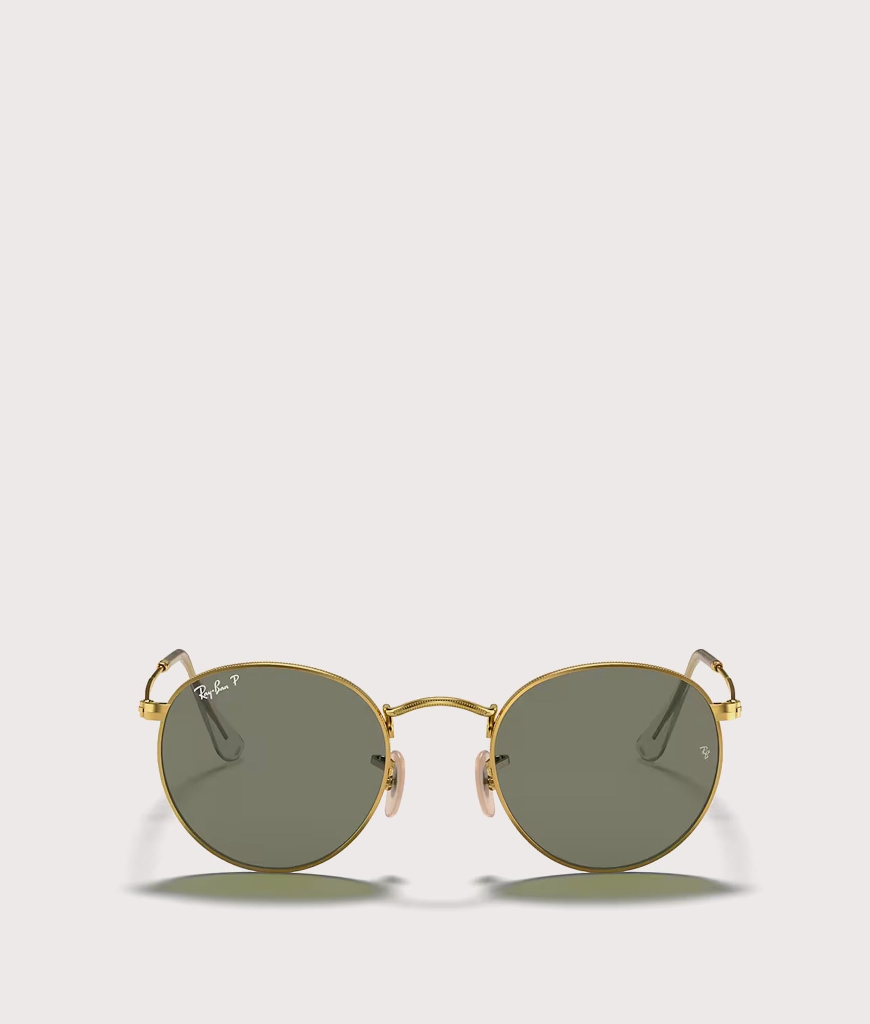 Round Flat Sunglasses. Shot by EQVVS. Front shot.
