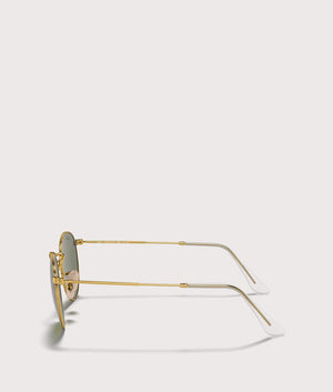 Round Flat Sunglasses. Shot by EQVVS. Side shot.