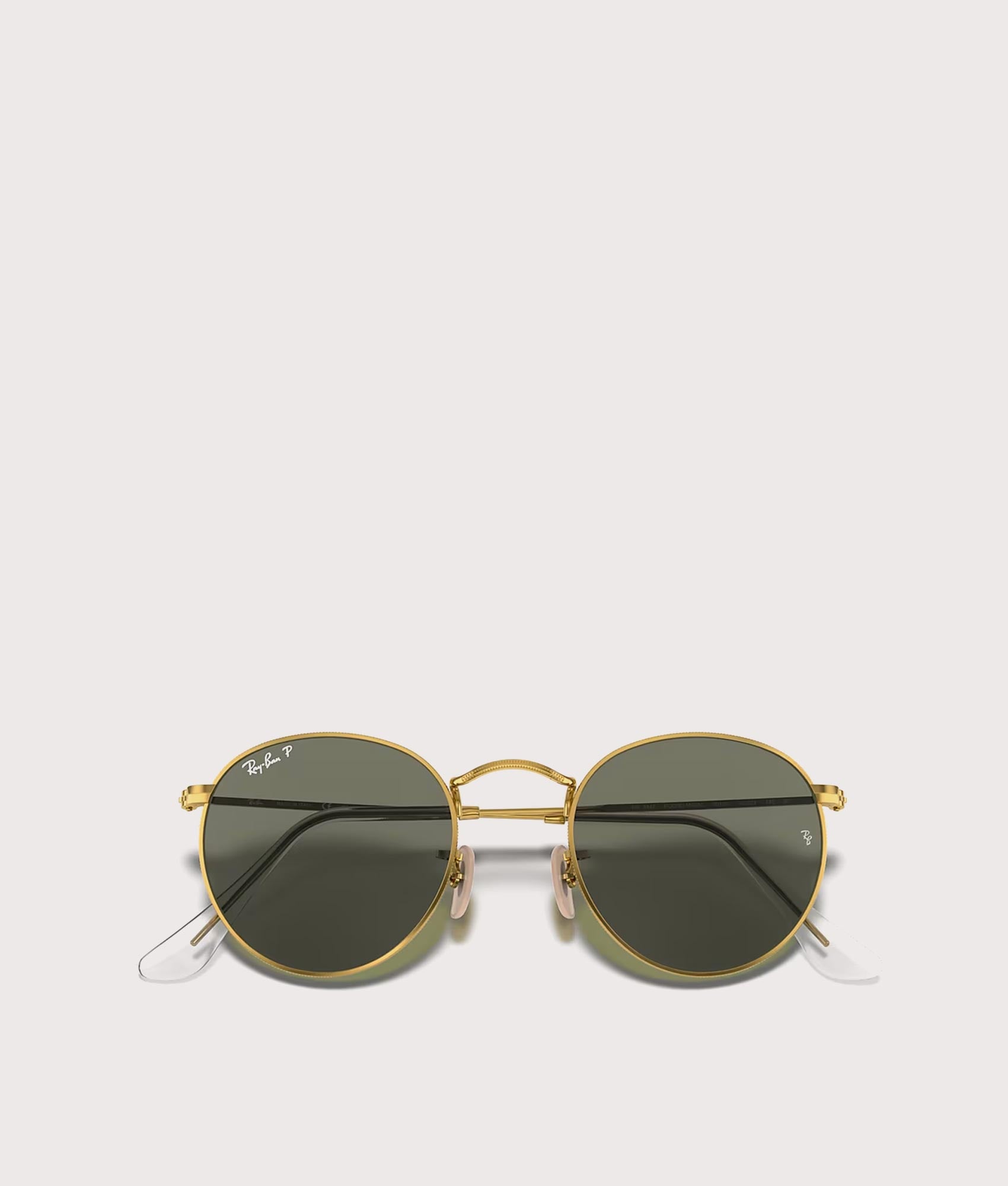 Round Flat Sunglasses. Shot by EQVVS. Front lenses shot.