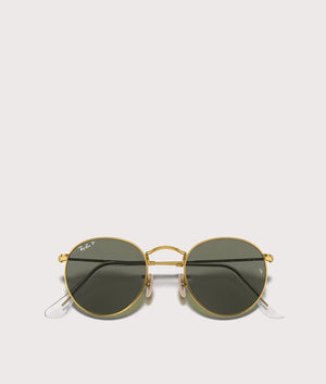 Round Flat Sunglasses. Shot by EQVVS. Front lenses shot.