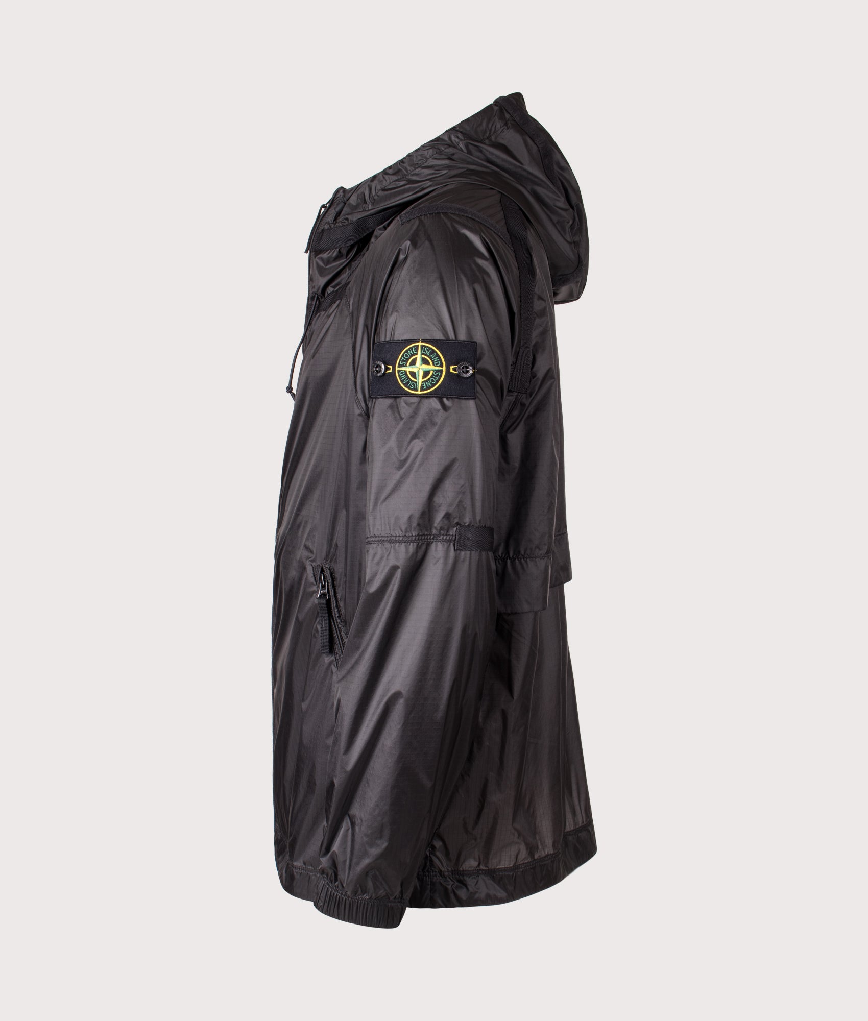 Ripstop Light Nylon Jacket. Shot by EQVVS. Side shot.
