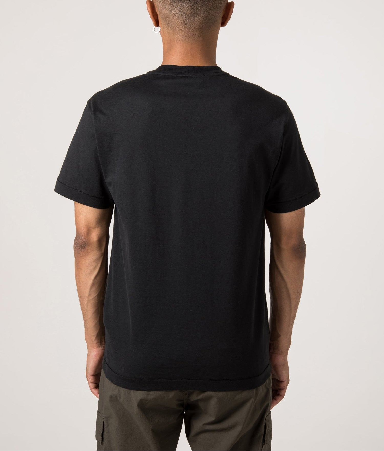 Cotton Jersey T-Shirt. Shot by EQVVS. Model back shot.