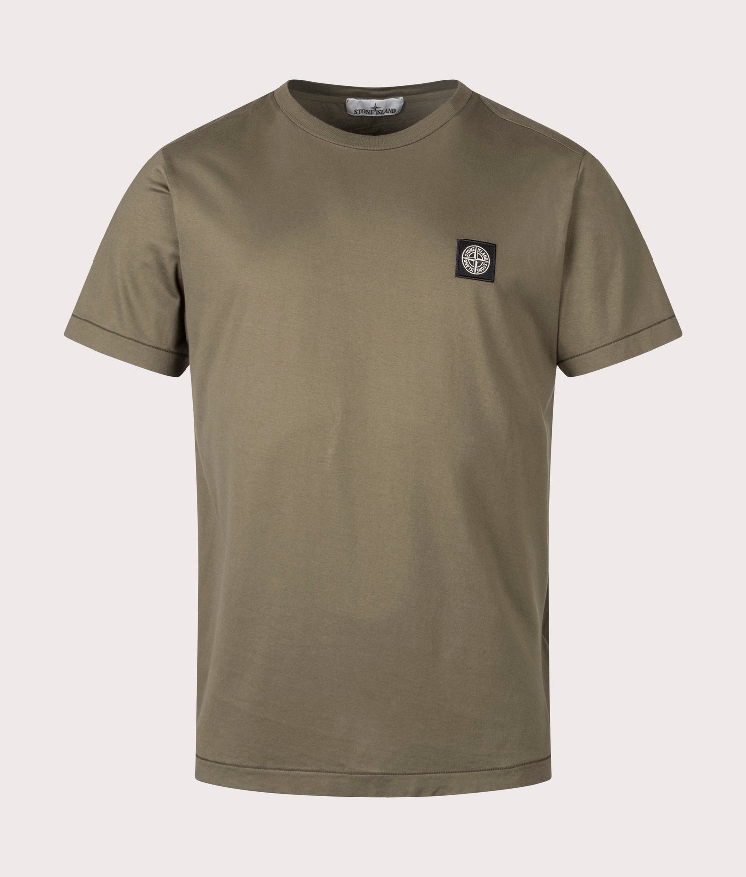 Slim Fit Patch Logo T-Shirt in Military Green | STONE ISLAND | EQVVS