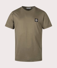 Slim Fit Patch Logo T-Shirt: V0054 Military Green 
