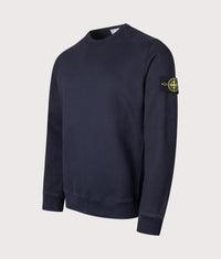 Brushed Organic Cotton Sweatshirt: V0020 Navy Blue 