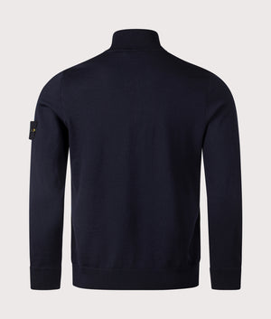 Ribbed Quarter Zip Knit. Shot by EQVVS. Back shot.