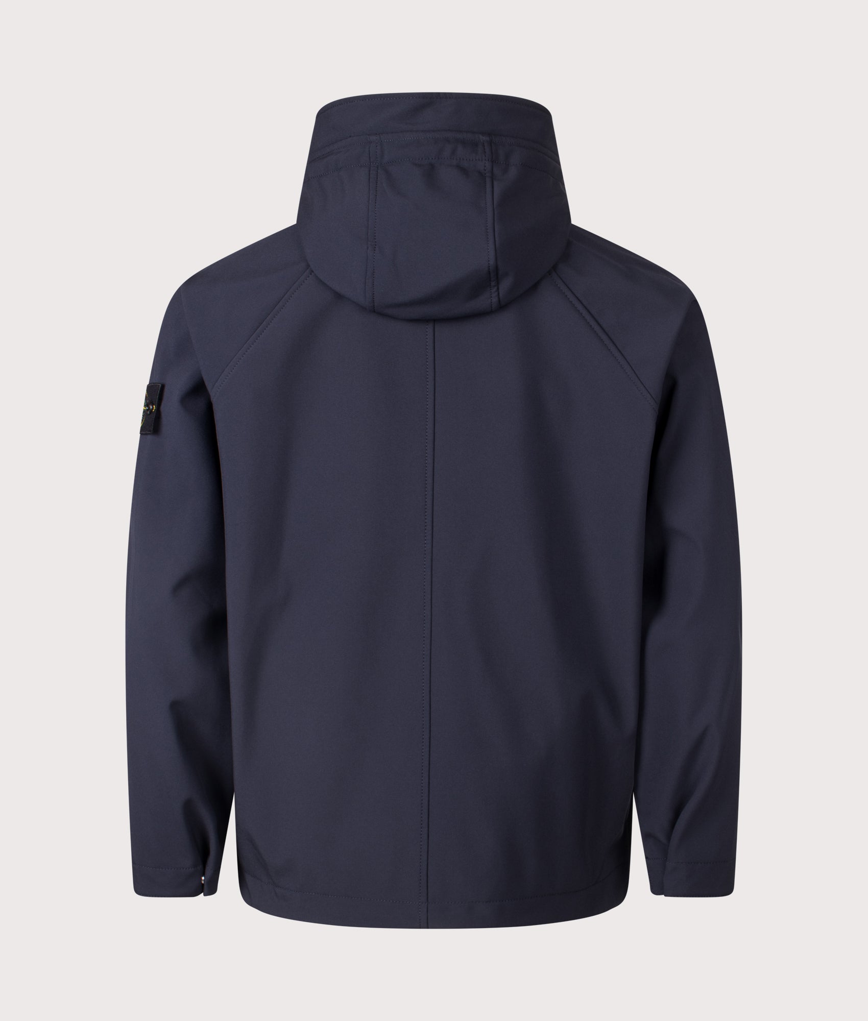 Hooded Soft Shell Jacket. Shot by EQVVS. Back shot.