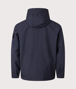 Hooded Soft Shell Jacket. Shot by EQVVS. Back shot.