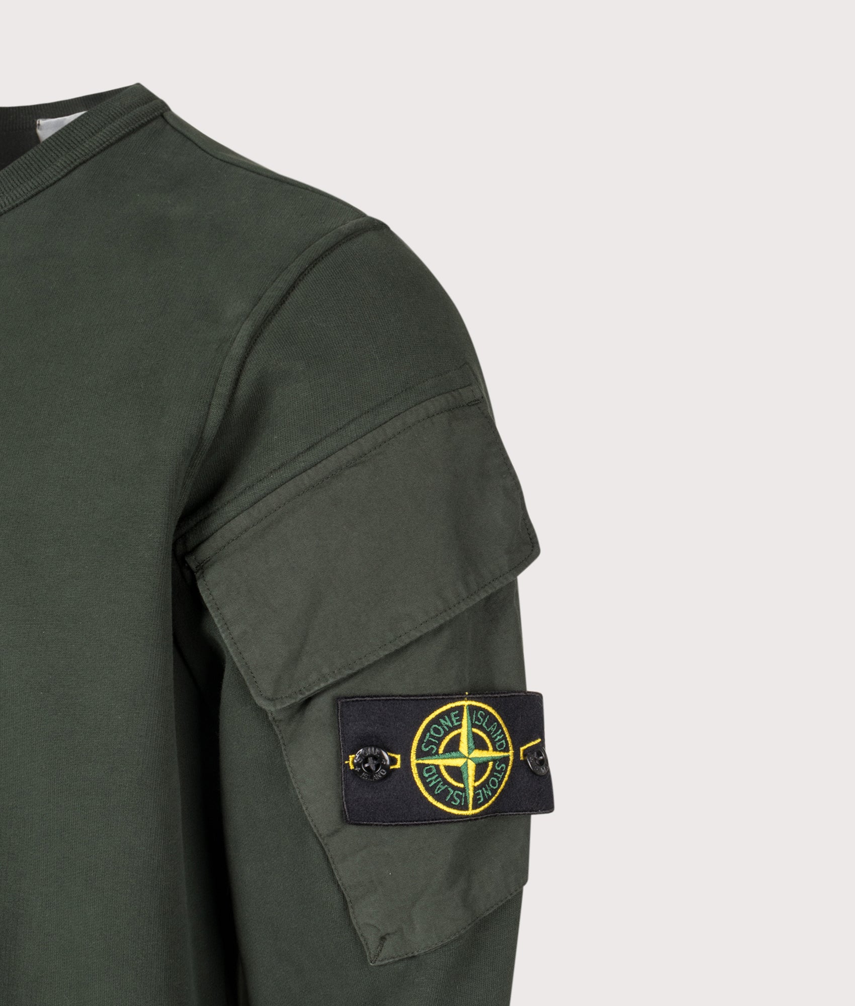 Brushed Organic Cotton Sweatshirt. Shot by EQVVS. Detail shot.