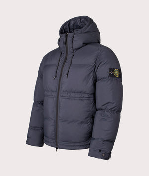 Down Parka in Black | RDS Down | Stone Island | EQVVS | Front angle shot 