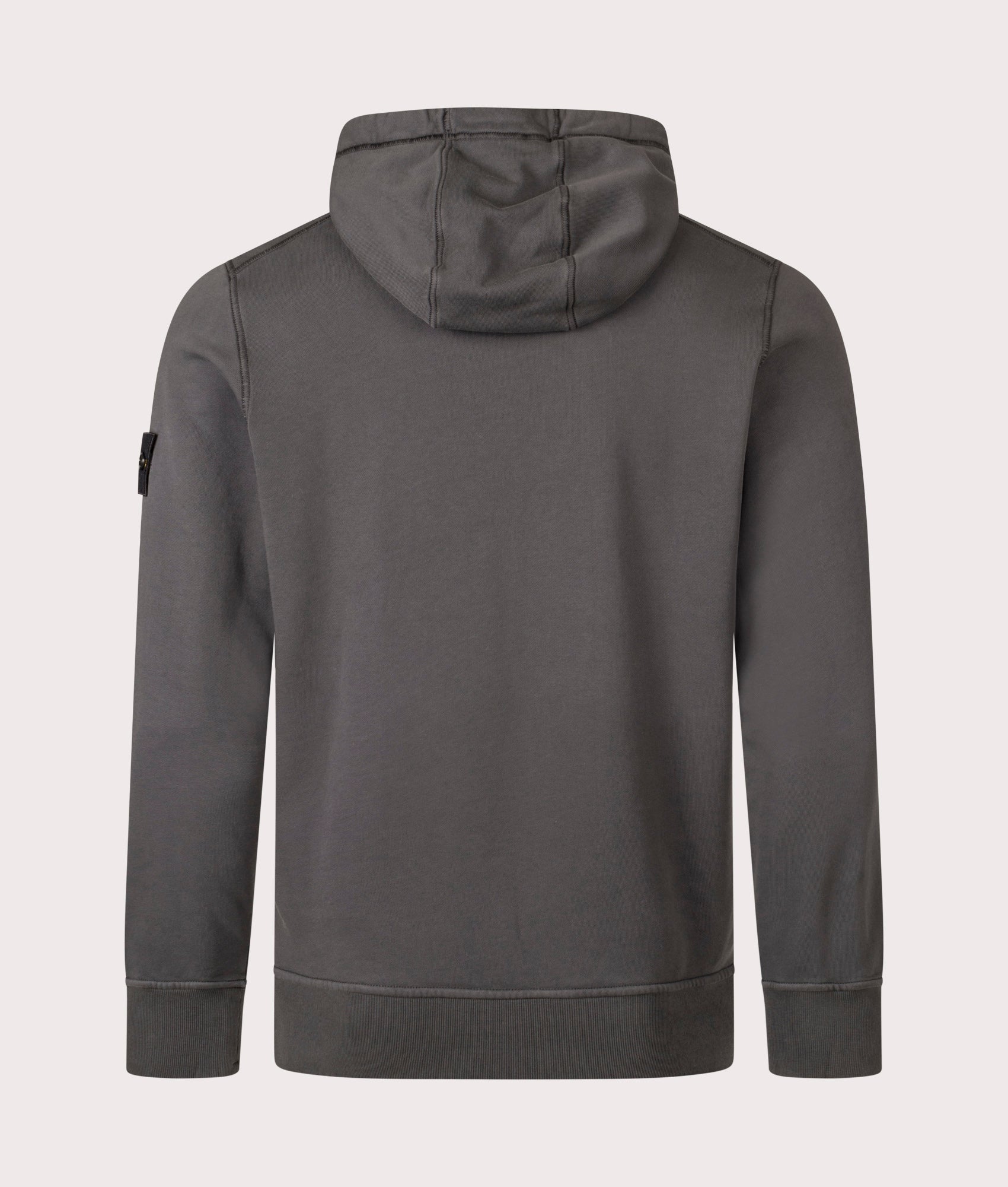 Organic Cotton Hoodie in Lead Grey | 100% Cotton | Stone Island | EQVVS | Back shot 