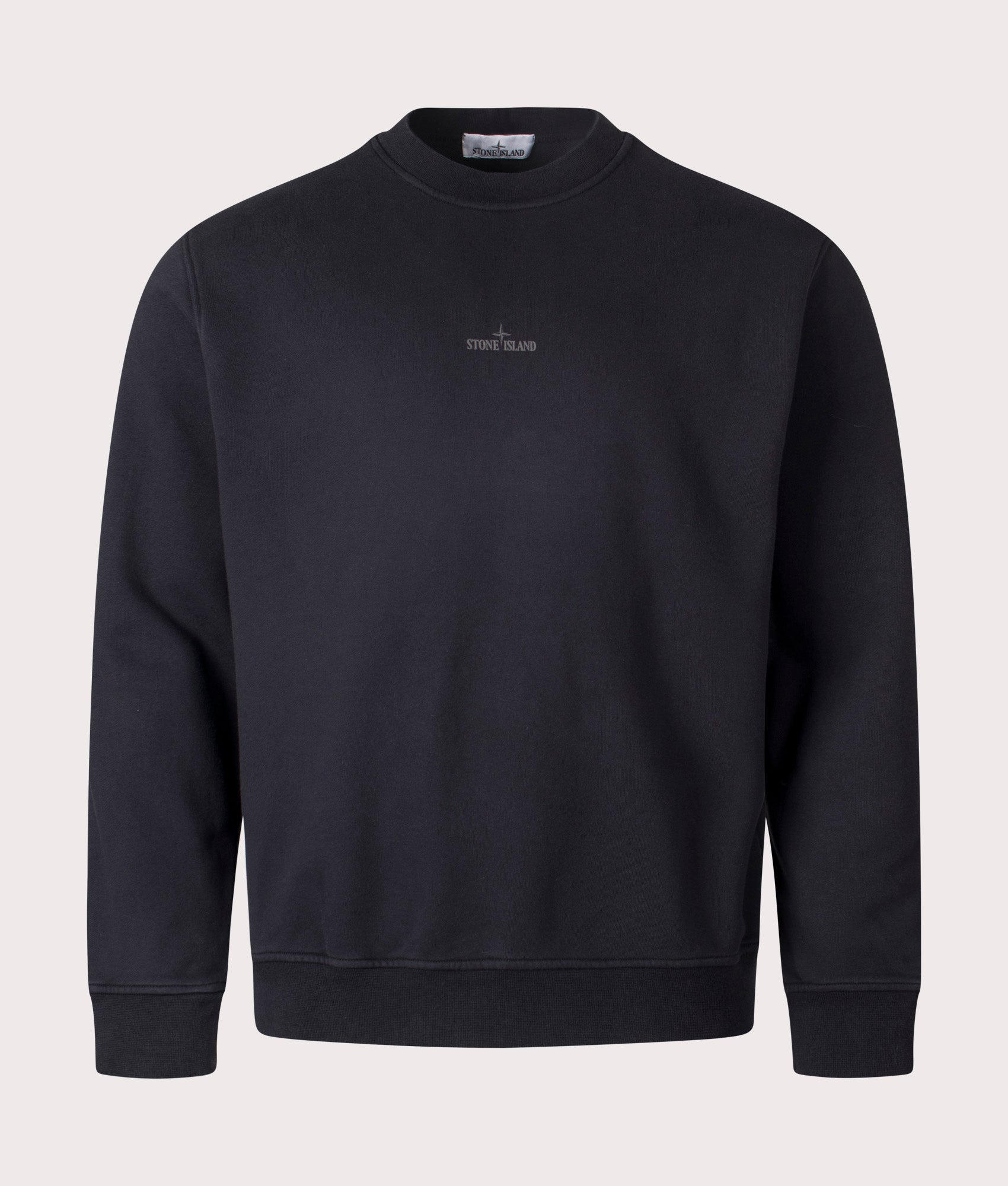 Oversized Industrial Four Sweatshirt in Black | STONE ISLAND | EQVVS
