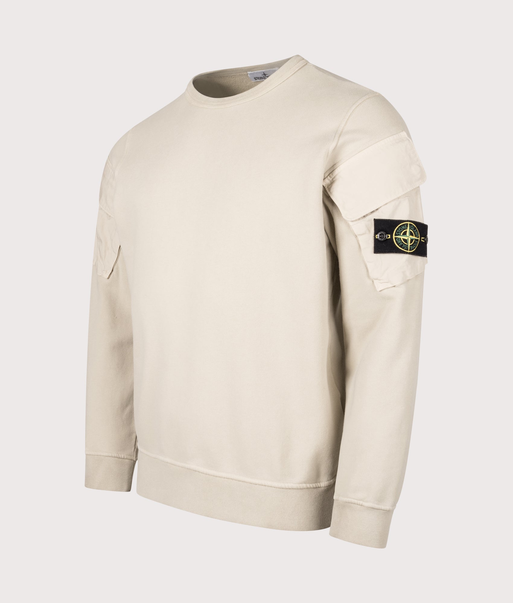Brushed Organic Cotton Sweatshirt. Shot by EQVVS. Front angled shot.