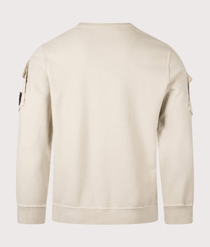 Brushed Organic Cotton Sweatshirt. Shot by EQVVS. Back shot.