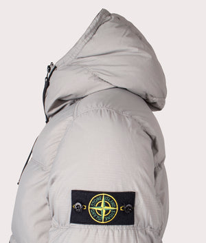 Down Parka in Cement | RDS Down | Stone Island | EQVVS | Side detail shot 