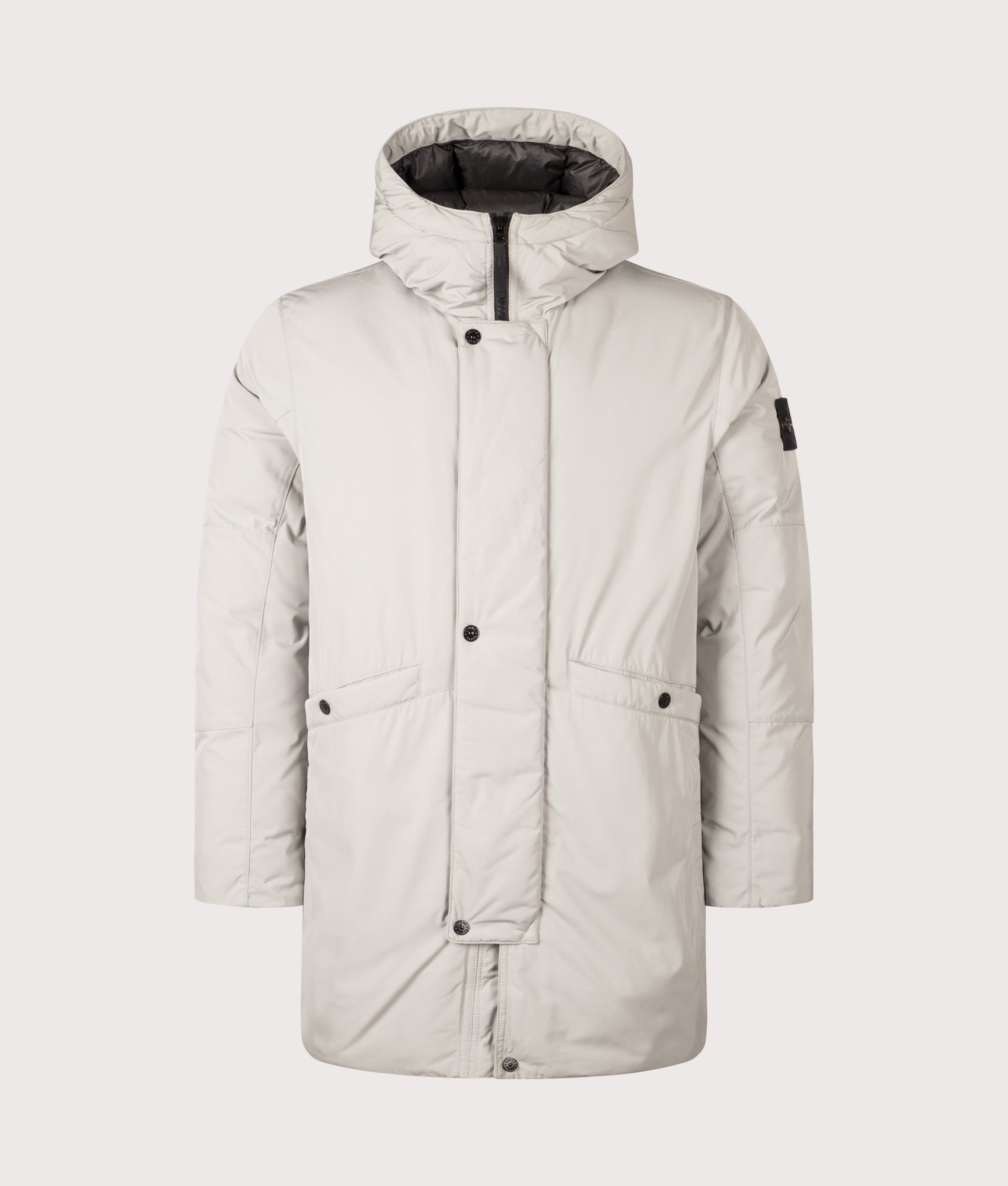 Micro Twill Down Parka. Shot by EQVVS. Front shot.