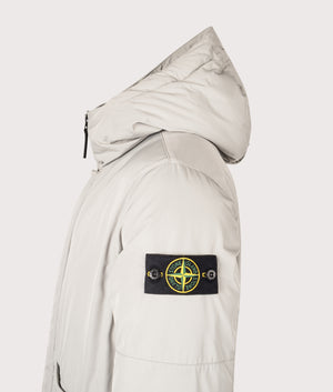 Micro Twill Down Parka. Shot by EQVVS. Detail shot.
