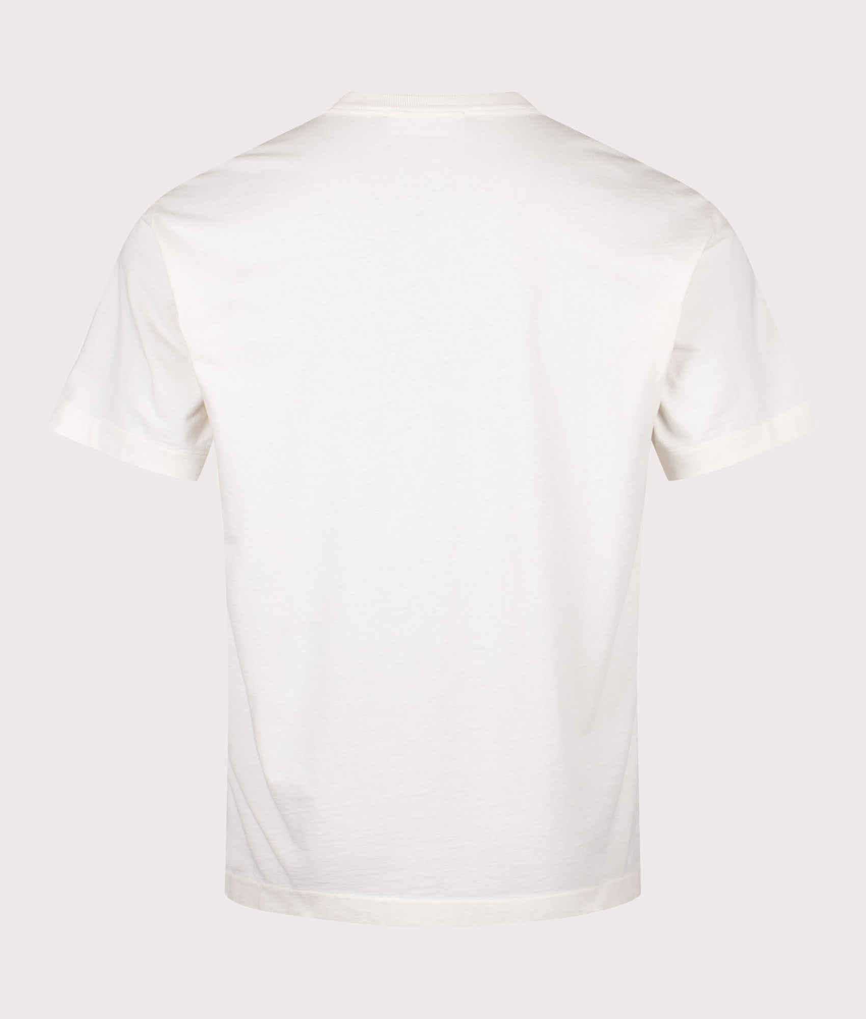 Cotton Jersey T-Shirt in Ivory | 100% Cotton | Stone Island | EQVVS | Back shot 