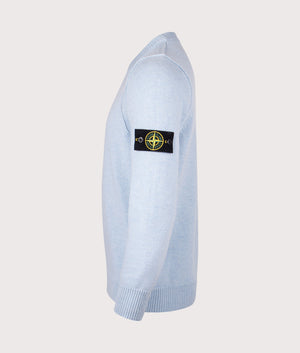 Lambswool Crew Neck Jumper. Shot by EQVVS. Side shot.