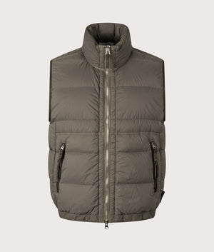 Seamless Tunnel Vest in Military Green | Polyamide Blend | Stone Island | EQVVS | Front shot