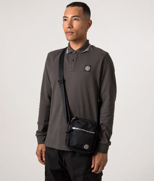 Pique Polo Shirt. Shot by EQVVS. Front angled model shot.