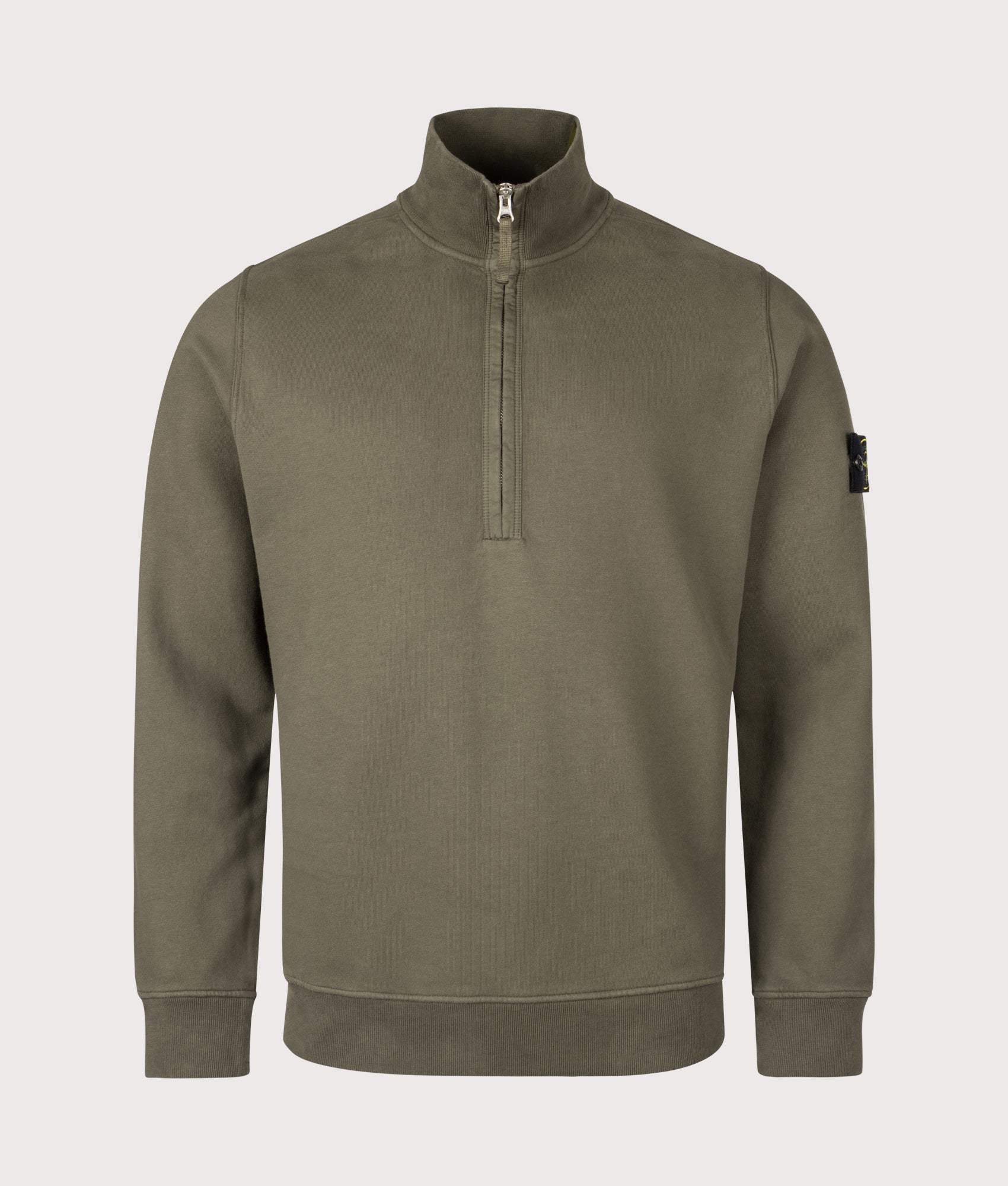 Organic Cotton Quarter Zip. Shot by EQVVS. Front shot.