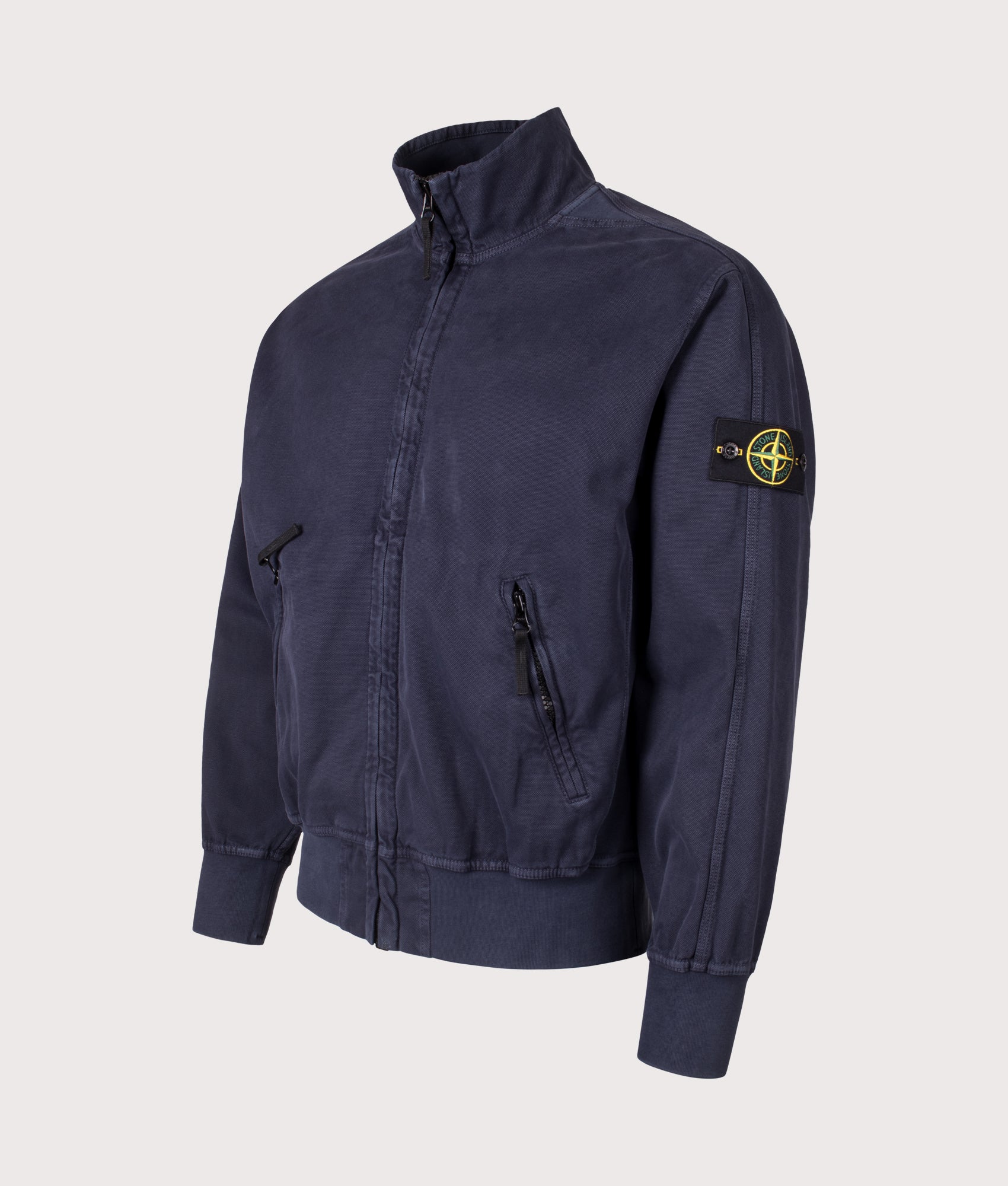 Panama Cotton Track Jacket. Shot by EQVVS. Front detail shot.