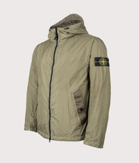 Crinkle Reps NY Hooded Jacket: V005G Military Green 
