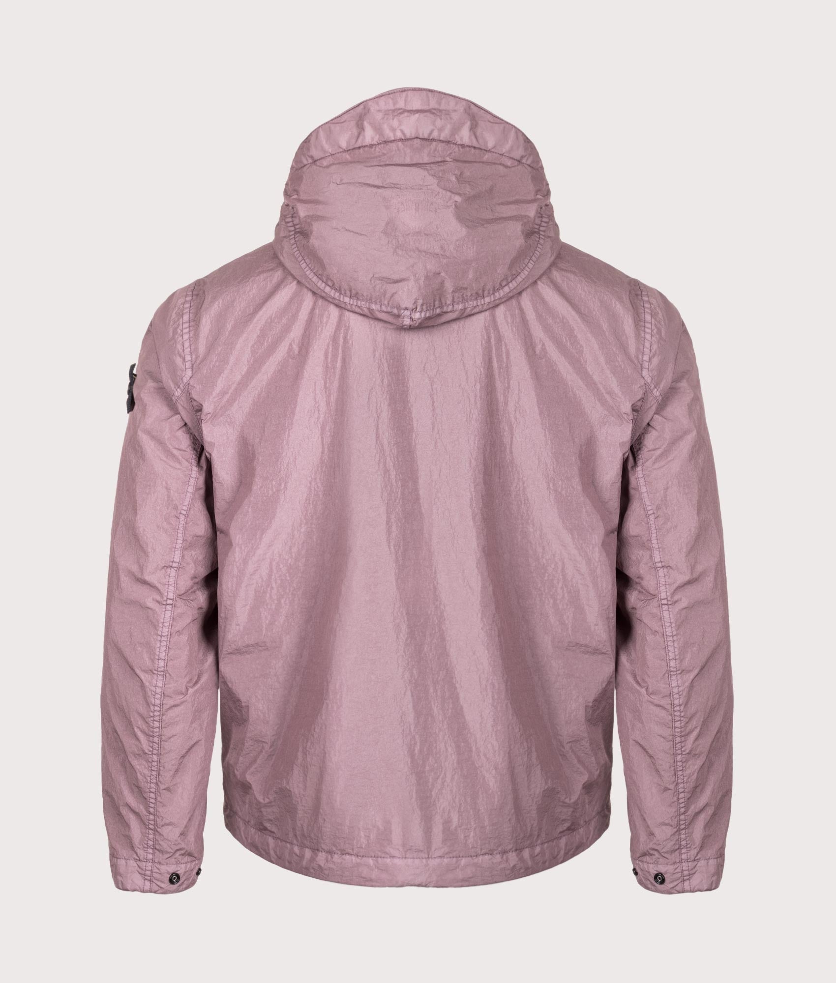 Hooded Full Zip Jacket in Purple Gray | Stone Island | EQVVS | Back shot 