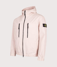 Comfort Fit Organic Cotton Ripstop Hooded Overshirt: V0082 Antique Rose 