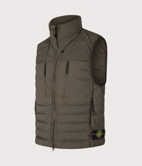 Seamless Tunnel Nylon Down-TC Vest: V0078 Coal Grey 