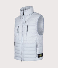 Seamless Tunnel Nylon Down-TC Vest: V0049 Ash Grey 