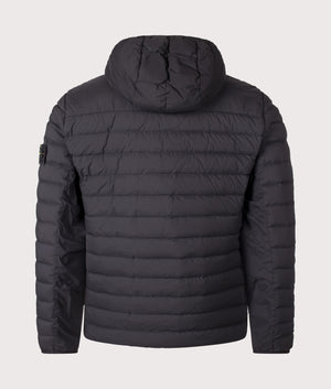Seamless Tunnel Nylon Down-TC Jacket in Black | STONE ISLAND | EQVVS