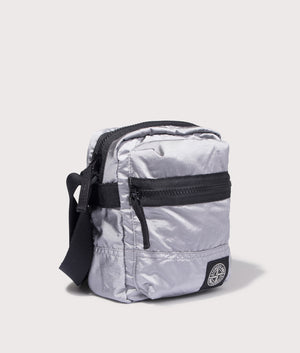 Cross Body Sleeve Body Bag in Pearl Grey | STONE ISLAND | EQVVS