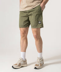 Regular Fit Compass Swim Shorts: V005G Military Green 