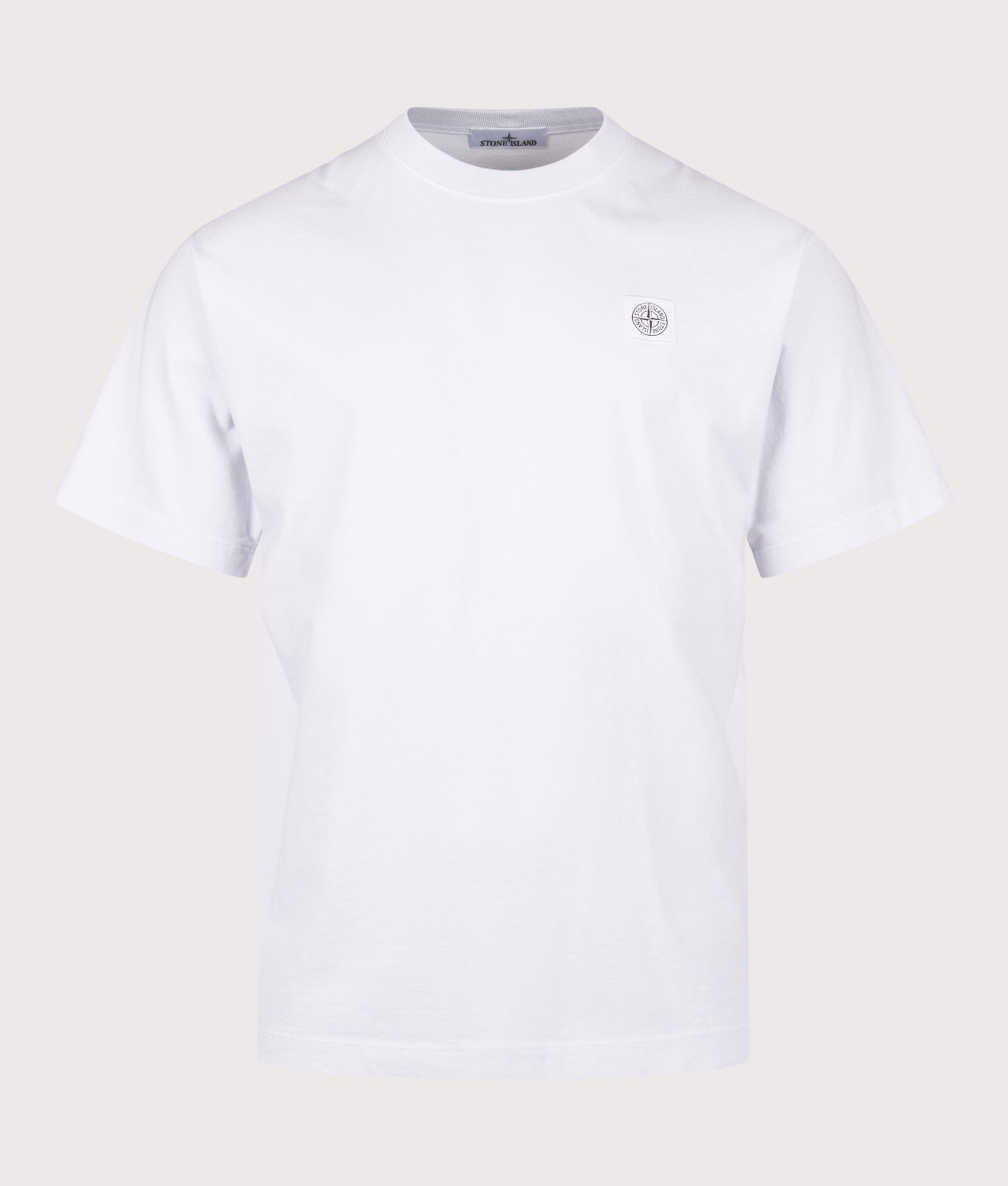 Compass Patch T-Shirt in Sky Blue | 100% Cotton | Stone Island | EQVVS | Front shot 