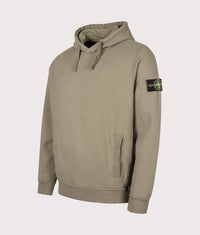 Brushed Organic Cotton Fleece Hoodie: V005G Military Green 
