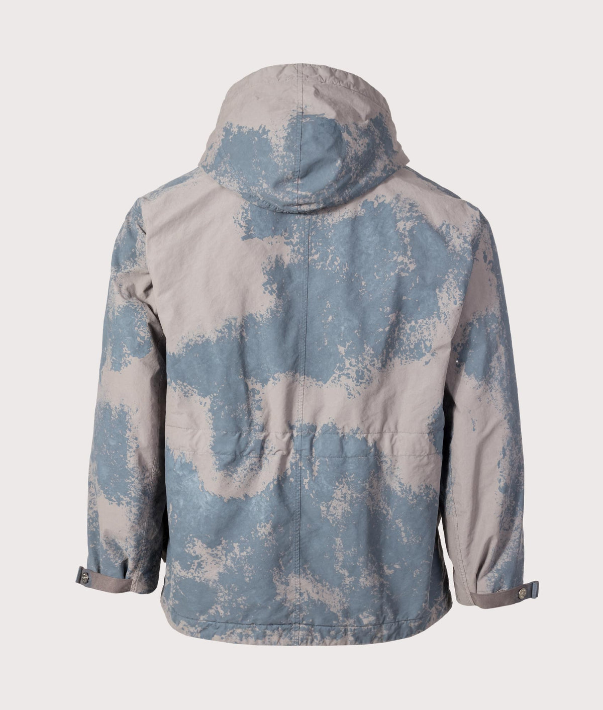 Stone Island Hand Painted David Light-TC Parka in Gray at EQVVS Menswear.  Back shot.