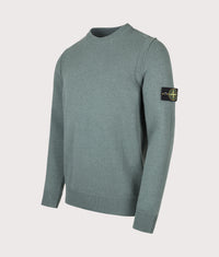 Lambswool Crewneck Jumper: V005T Ocean Green 