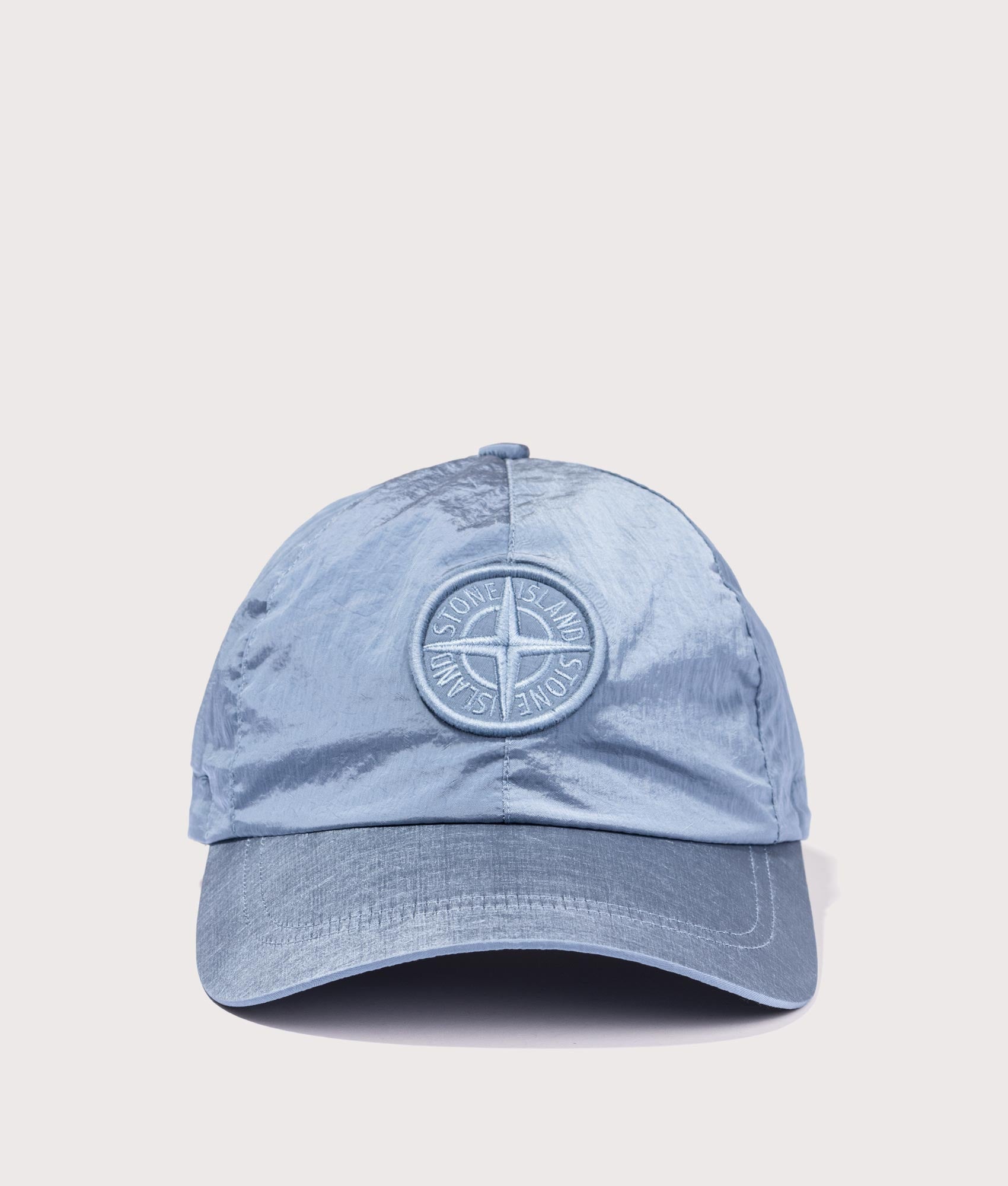Stone Island Baseball cap in Dark Blue at EQVVS Menswear. front shot.