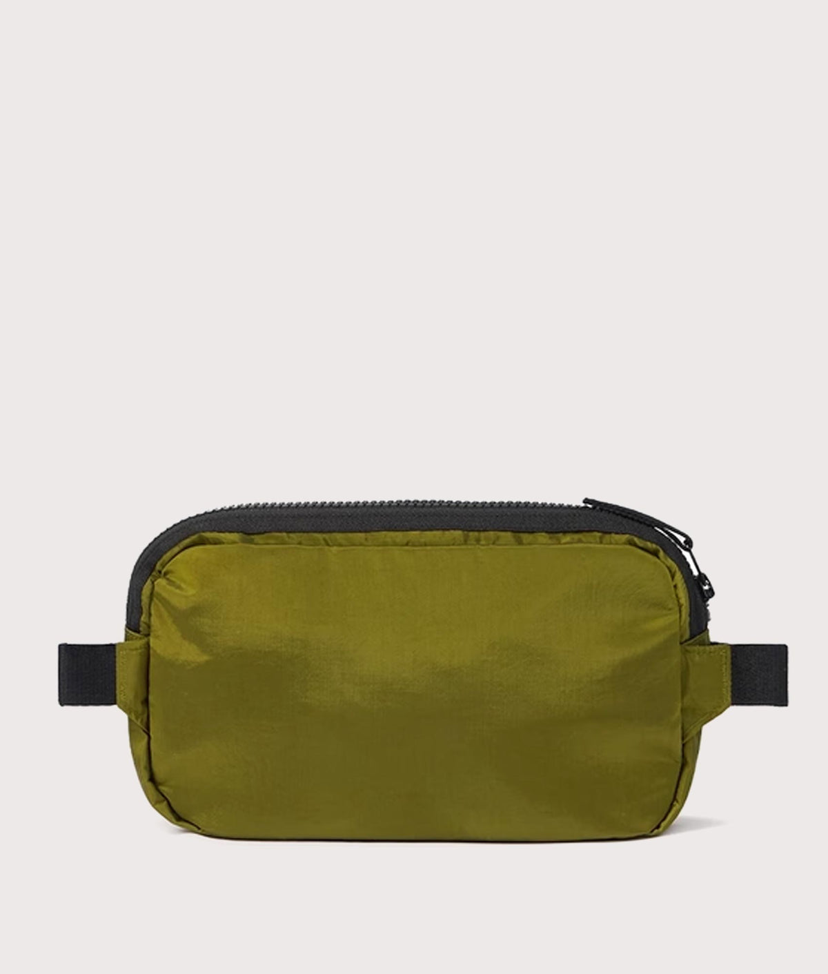 Stone Island Coated Nylon Metal in Econyl® Belt Bag in Cactus at EQVVS Menswear. Back shot.